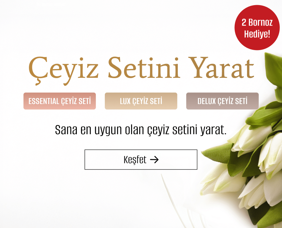 Madame Coco Çeyiz Setini Yarat: 2 Bornoz Hediye